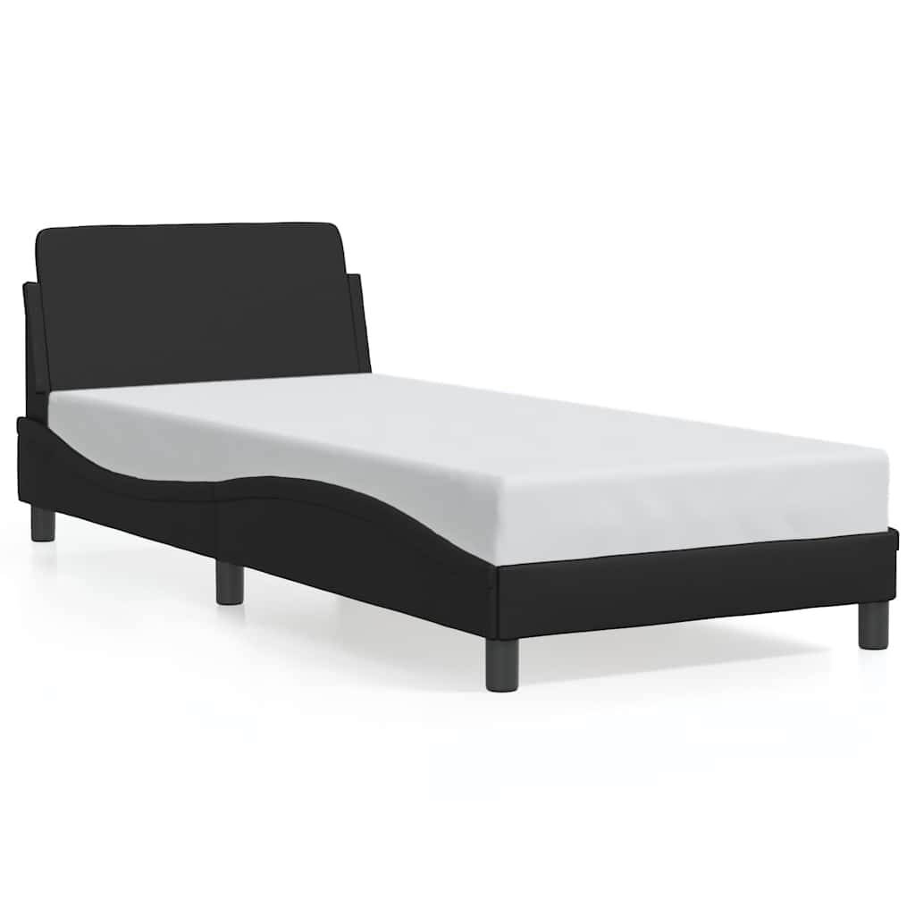 Okvir za krevet Dover crni 90x200 cm od umjetne kože