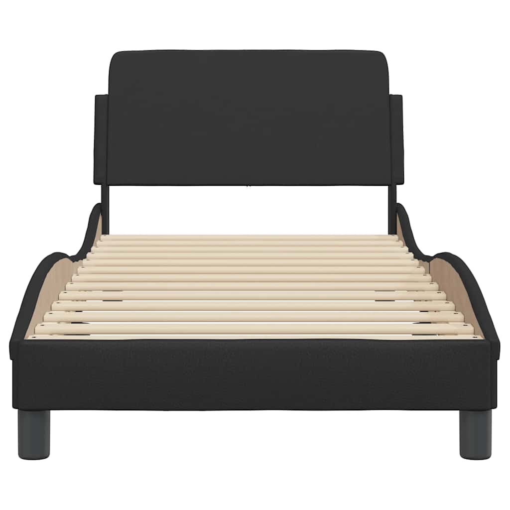 Okvir za krevet Dover crni 90x200 cm od umjetne kože