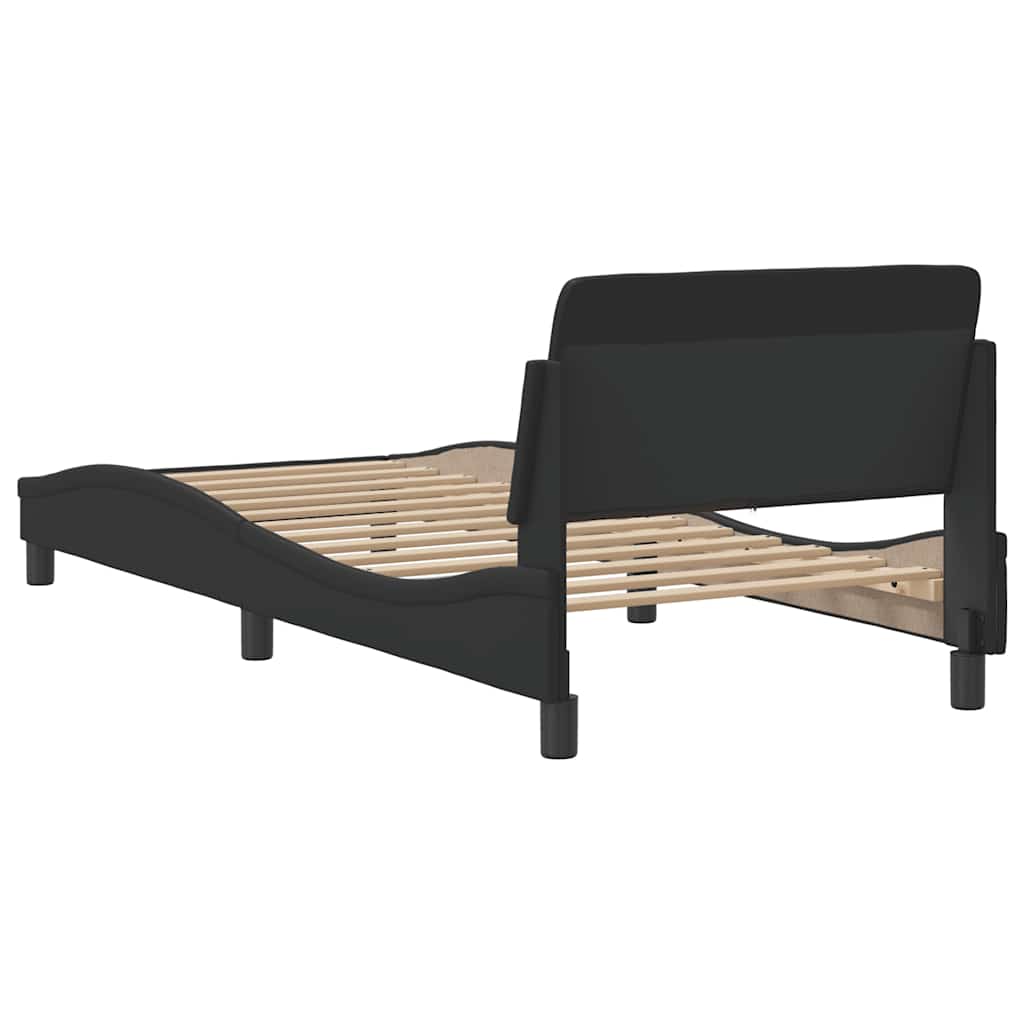 Okvir za krevet Dover crni 90x200 cm od umjetne kože