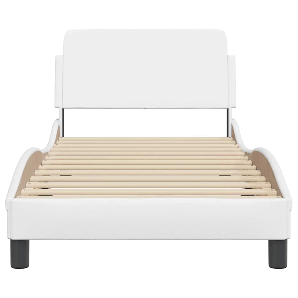 Okvir za krevet Dover bijela 90x200 cm od umjetne kože