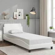 Okvir za krevet Dover bijela 90x200 cm od umjetne kože