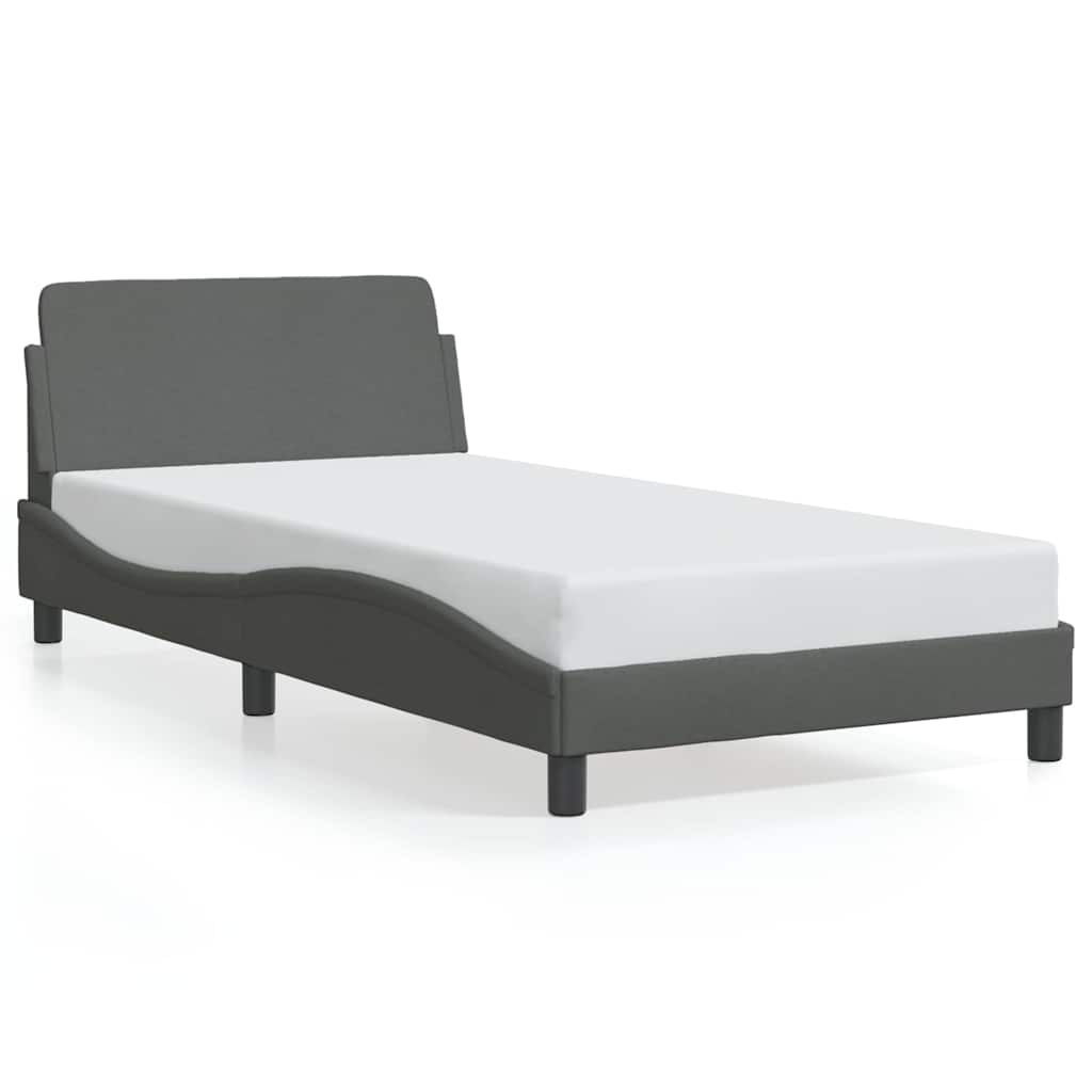 Okvir za krevet Dover tamnosivi 100x200 cm od tkanine