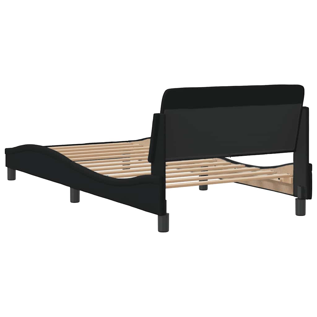 Okvir za krevet Dover crni 100x200 cm od tkanine