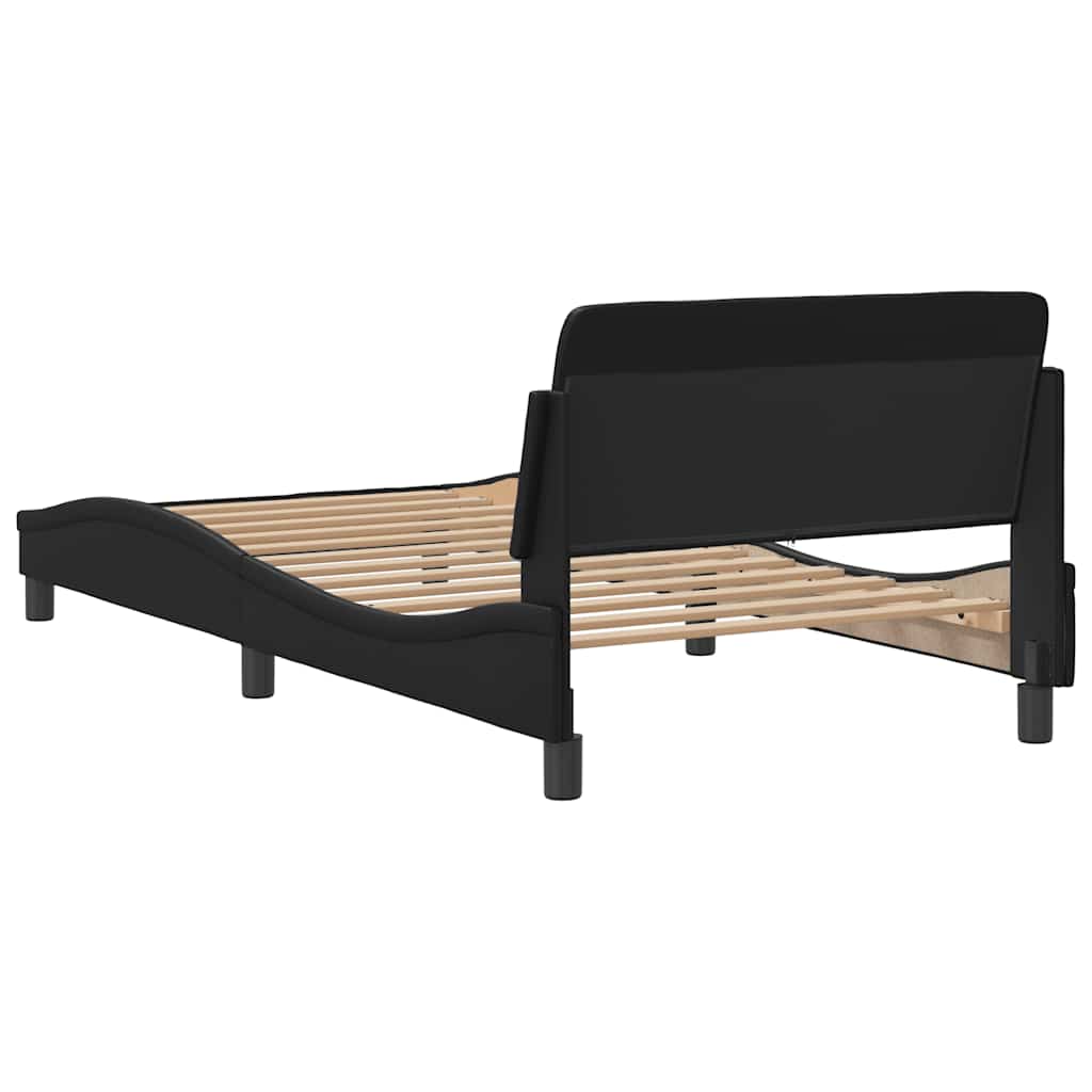 Okvir za krevet Dover crni 100x200 cm od umjetne kože