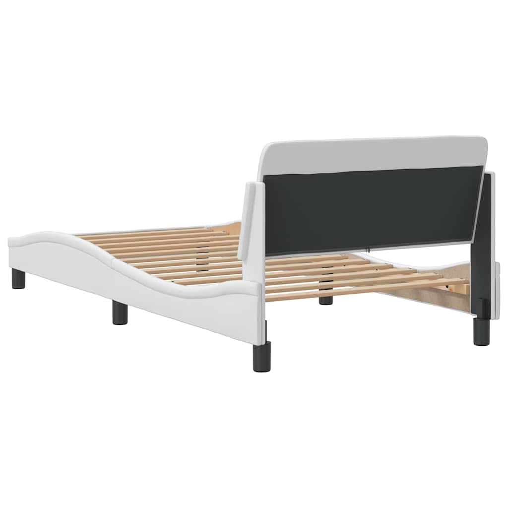Okvir za krevet Dover bijeli 100x200 cm od umjetne kože