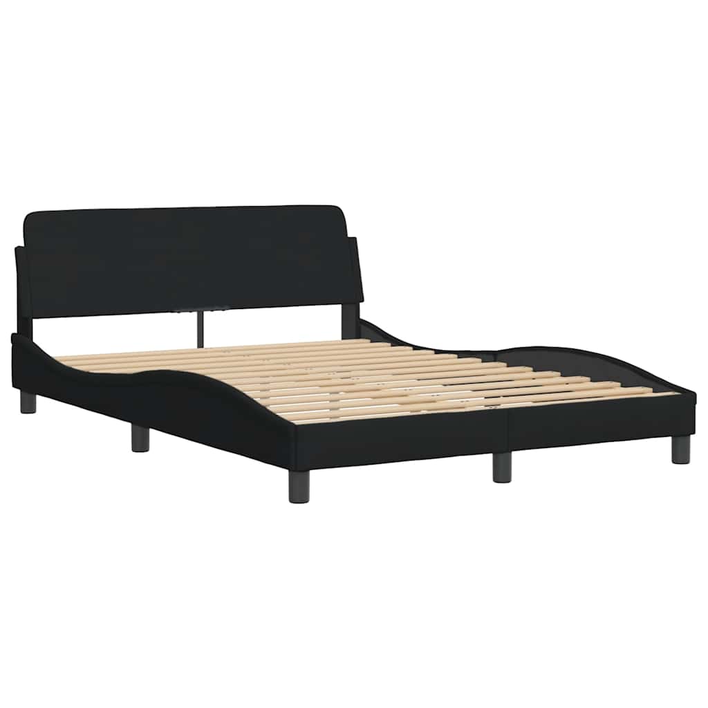Okvir za krevet Dover crni 120 x 200 cm od tkanine