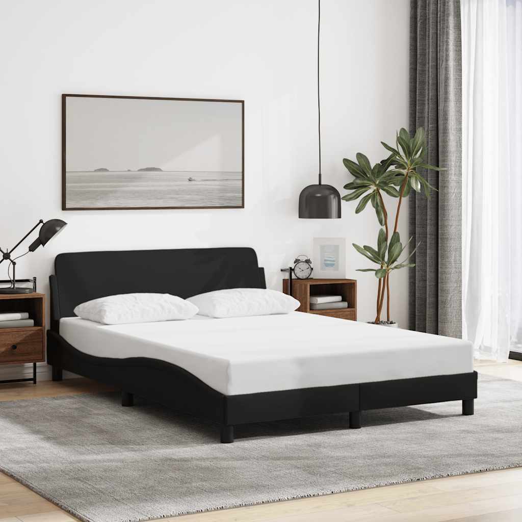 Okvir za krevet Dover crni 120 x 200 cm od tkanine