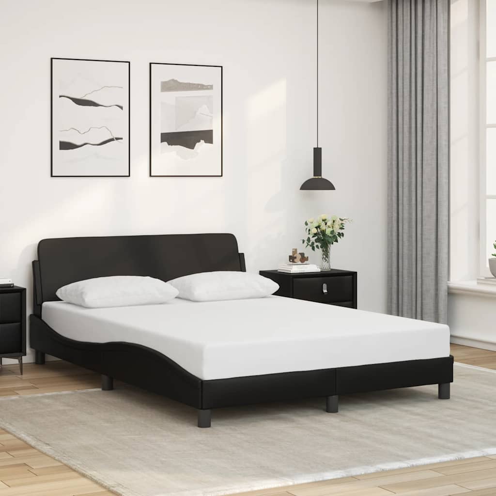 Okvir za krevet Dover crni 120 x 200 cm od umjetne kože