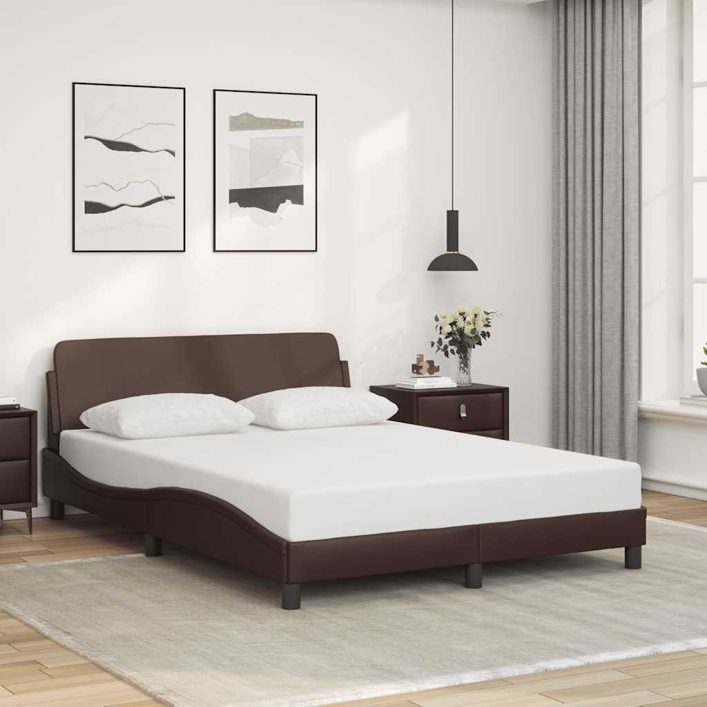 Okvir za krevet Dover smeđi 120x200 cm od umjetne kože