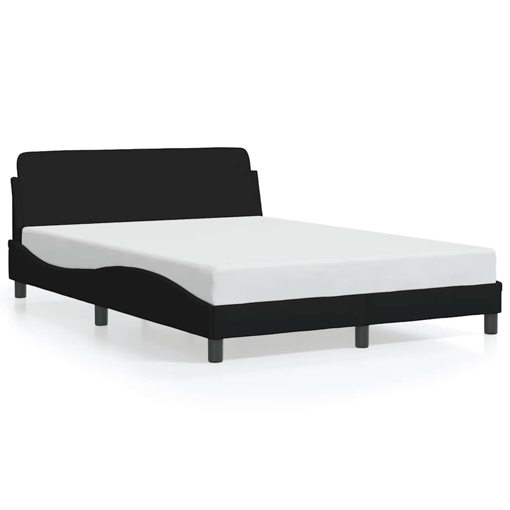 Okvir za krevet Dover crni 140 x 190 cm od tkanine