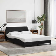 Okvir za krevet Dover crni 140 x 190 cm od tkanine