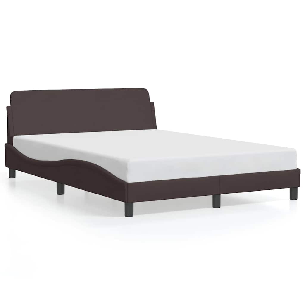 Okvir za krevet Dover tamnosmeđi 140 x 190 cm od tkanine