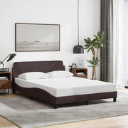 Okvir za krevet Dover tamnosmeđi 140 x 190 cm od tkanine