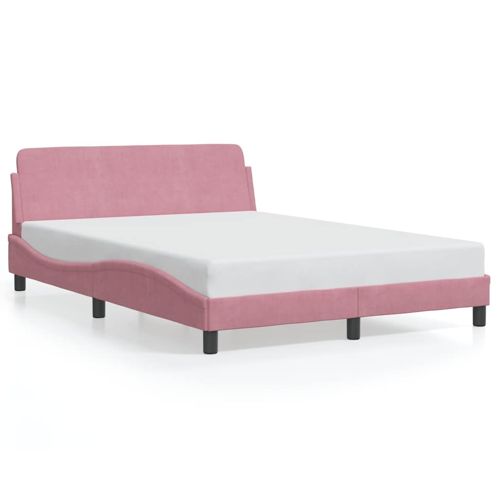 Okvir za krevet s uzglavljem Dover 140x190 cm baršunasti