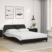 Okvir za krevet Dover crno-bijeli 140x190 cm umjetna koža