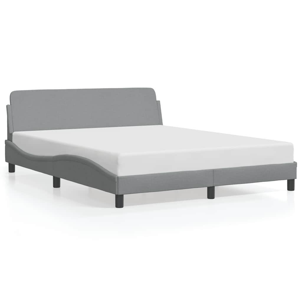Okvir za krevet Dover svjetlosivi 160 x 200 cm od tkanine