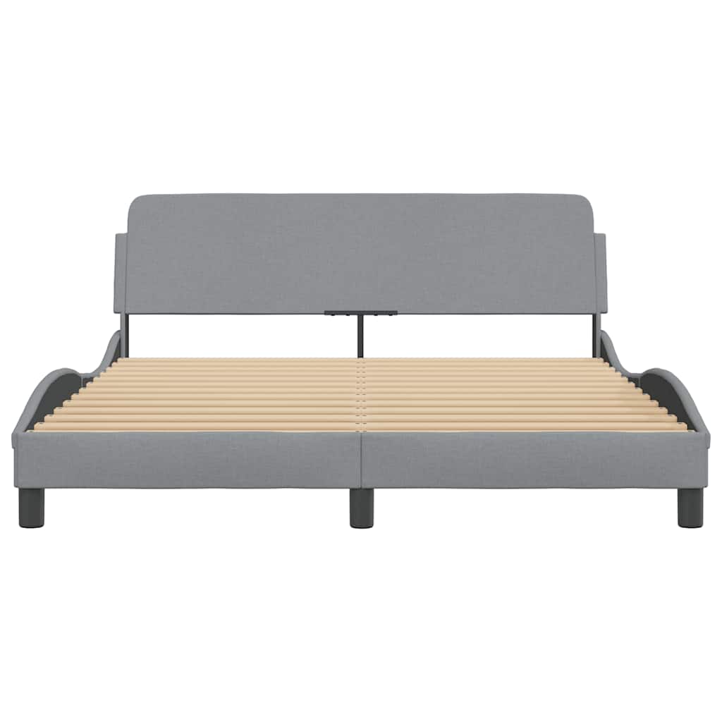 Okvir za krevet Dover svjetlosivi 160 x 200 cm od tkanine