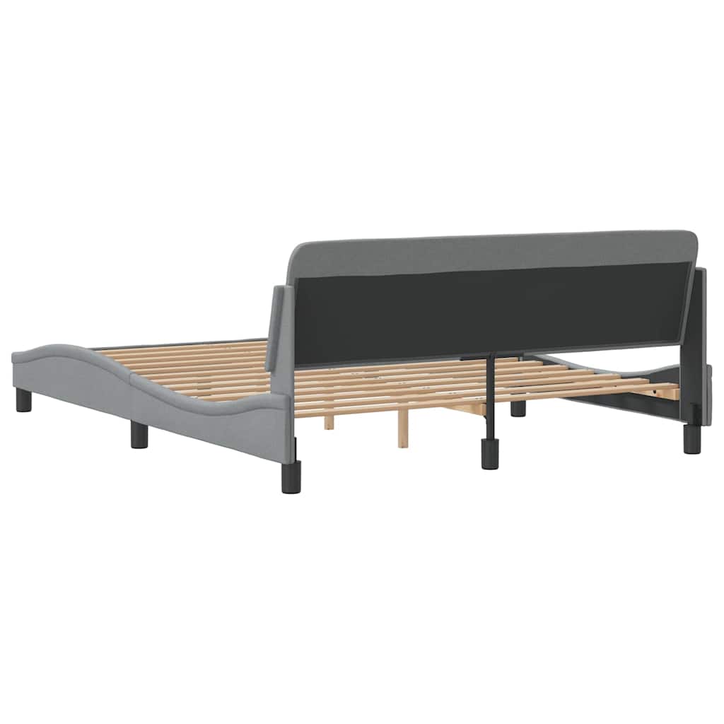 Okvir za krevet Dover svjetlosivi 160 x 200 cm od tkanine