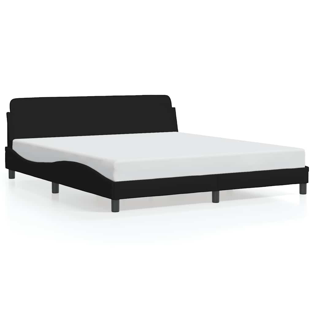 Okvir za krevet Dover crni 160x200 cm od tkanine
