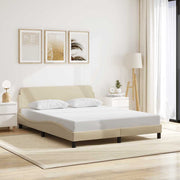 Okvir za krevet Dover krem 160x200 cm od tkanine