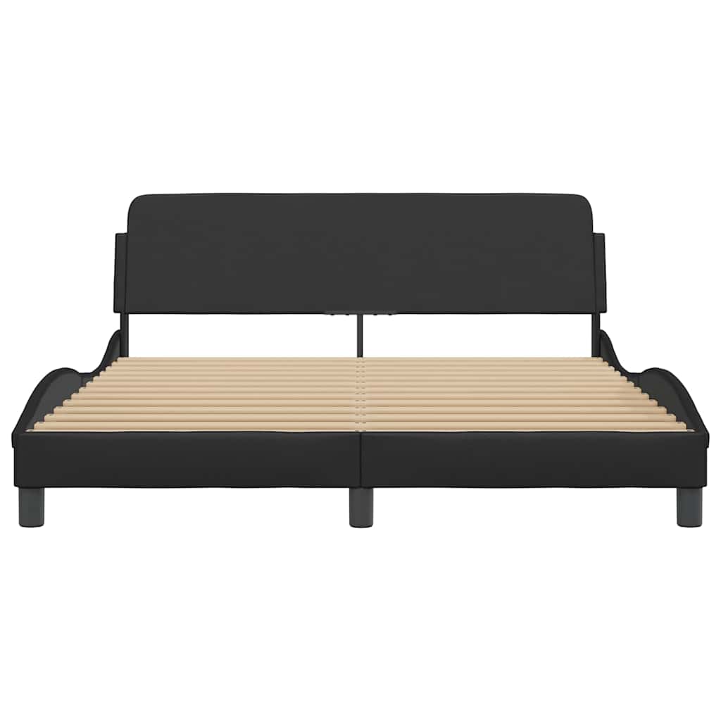 Okvir za krevet Dover crni 160x200 cm od umjetne kože