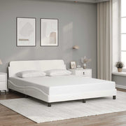 Okvir za krevet Dover bijeli 160x200 cm od umjetne kože