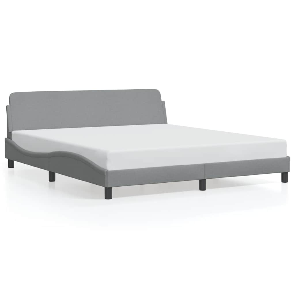 Okvir za krevet Dover svjetlosivi 180x200 cm od tkanine