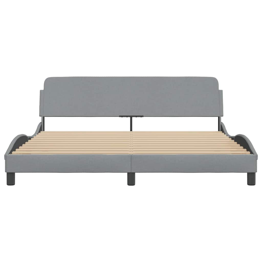 Okvir za krevet Dover svjetlosivi 180x200 cm od tkanine