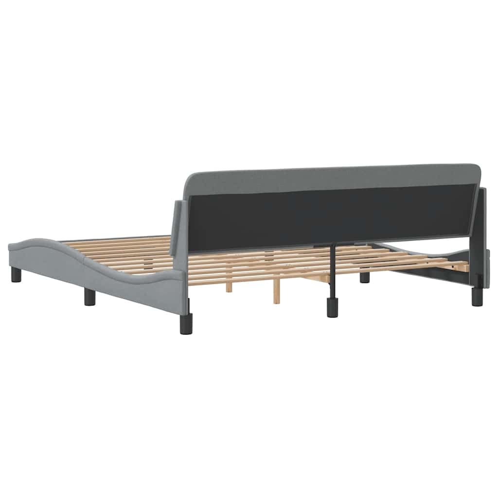 Okvir za krevet Dover svjetlosivi 180x200 cm od tkanine