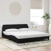 Okvir za krevet Dover crni 180x200 cm baršunasti