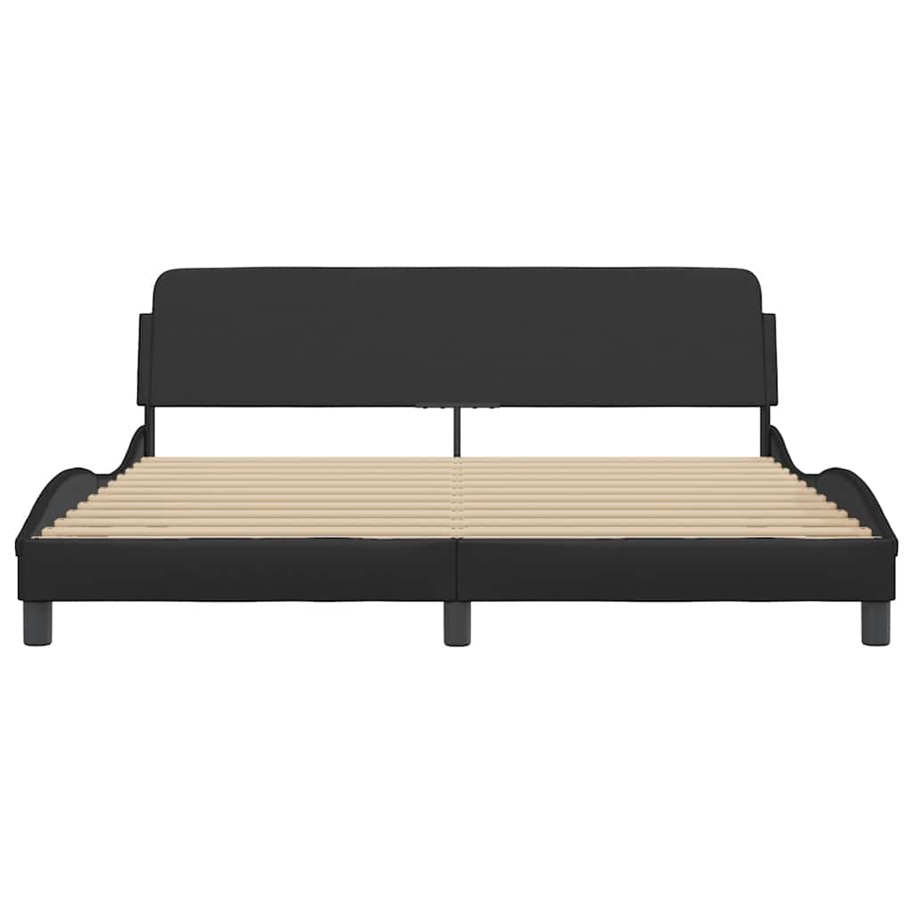 Okvir za krevet Dover crni 180x200 cm od umjetne kože
