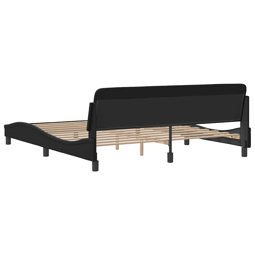Okvir za krevet Dover crni 180x200 cm od umjetne kože