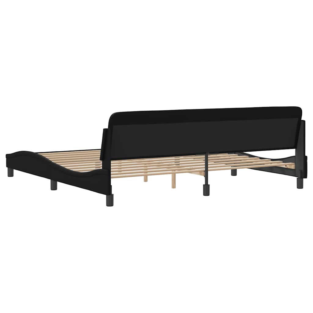 Okvir za krevet Dover crni 200x200 cm od umjetne kože