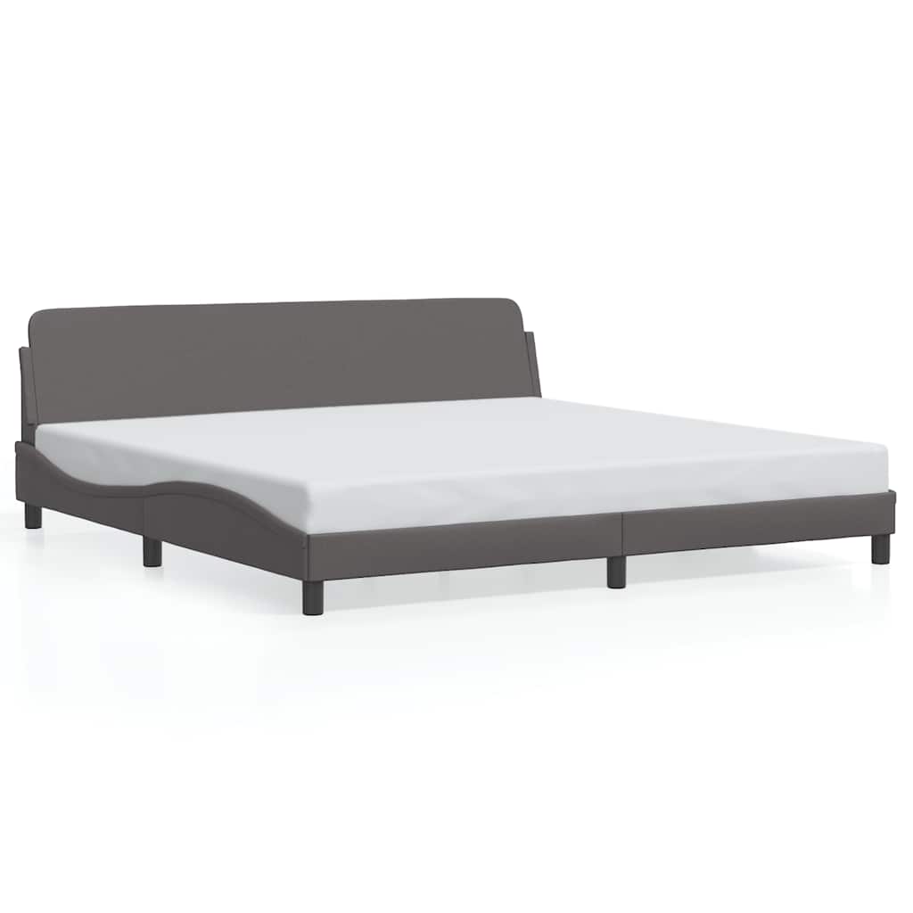 Okvir za krevet Dover sivi 200x200 cm od umjetne kože