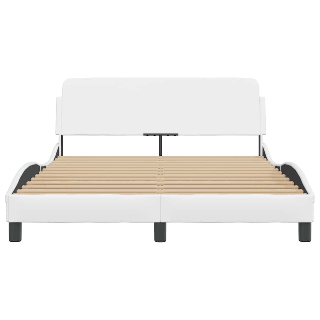 Okvir za krevet Dover bijeli 137x190 cm od umjetne kože