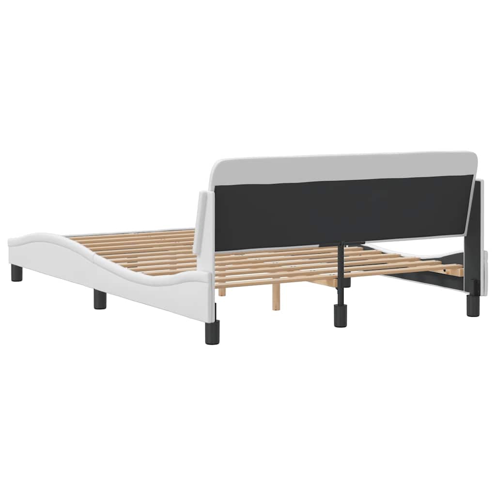 Okvir za krevet Dover bijeli 137x190 cm od umjetne kože