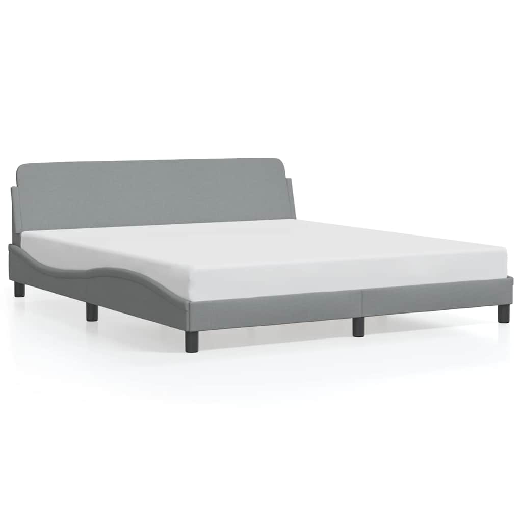 Okvir za krevet Dover svijetlosivi 183x213 cm od tkanine