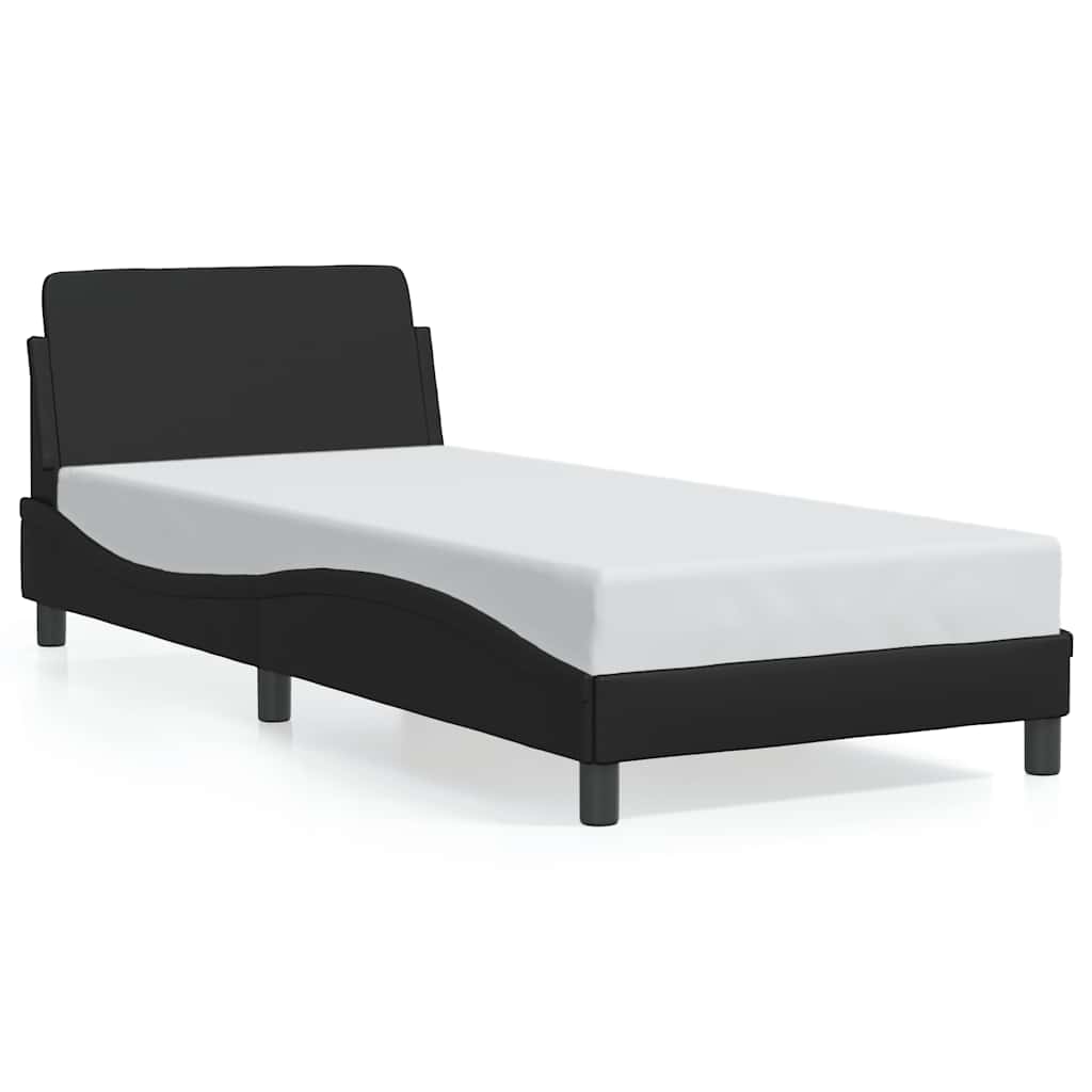 Okvir za krevet Dover Crni 90x190 cm Implicitna koža