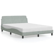 Okvir za krevet Dover svijetlosivi 135x190 cm baršun