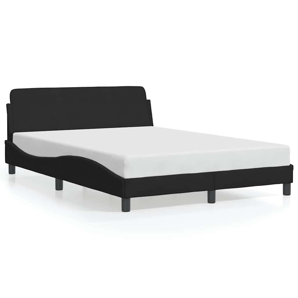 Okvir za krevet Dover Crni 135x190 cm Baršun