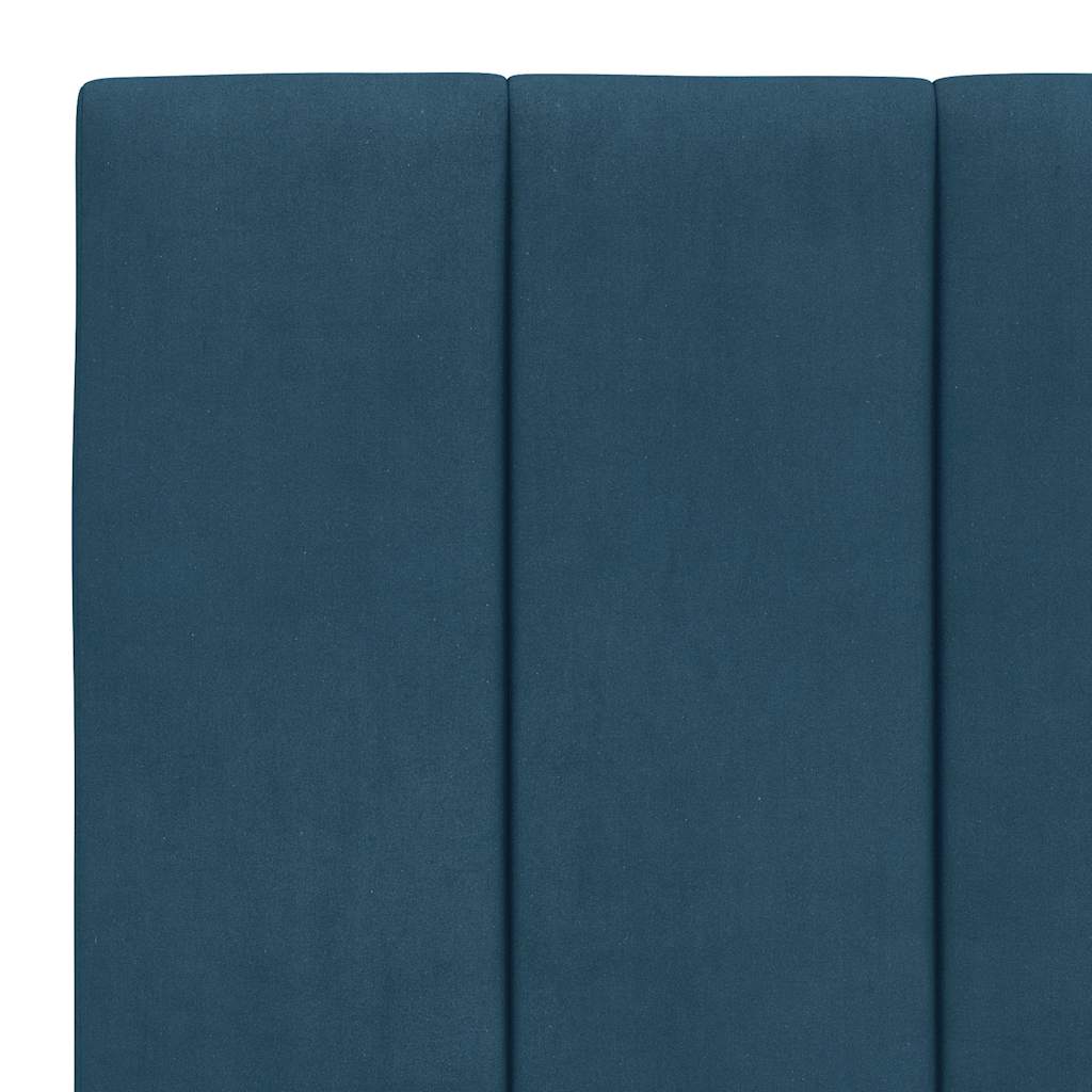 Jastuk za uzglavlje Hanko plavi 90 cm baršunasti