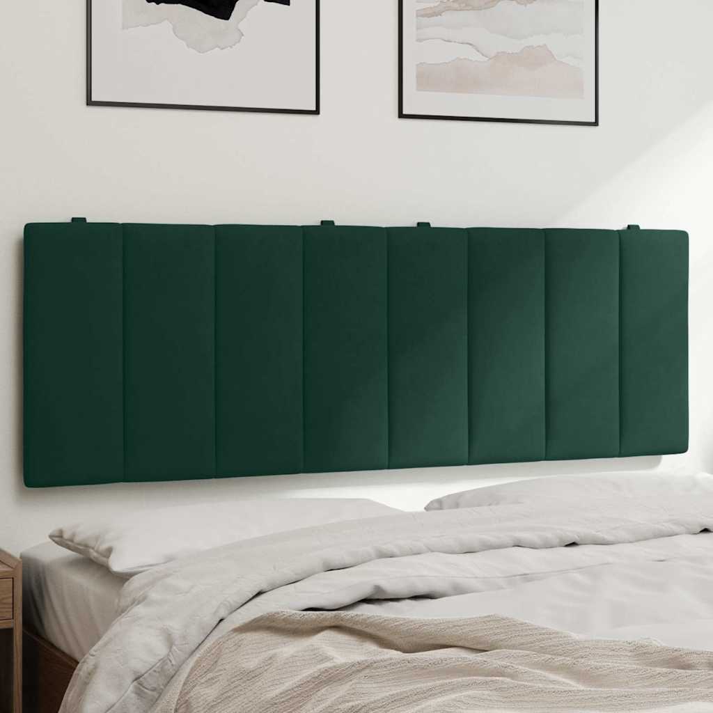 Jastuk za uzglavlje Hanko tamnozeleni 120 cm baršunasti