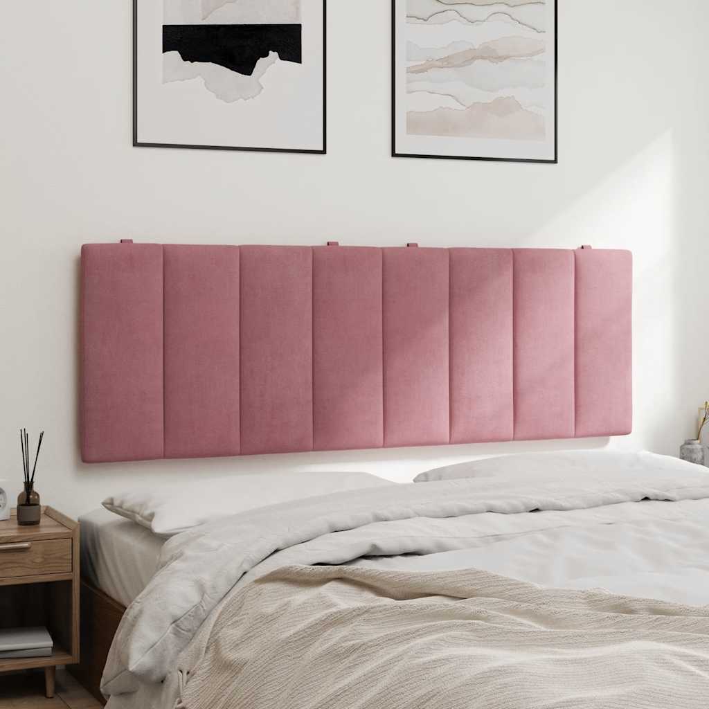 Jastuk za uzglavlje Hanko ružičasti 120 cm baršunasti