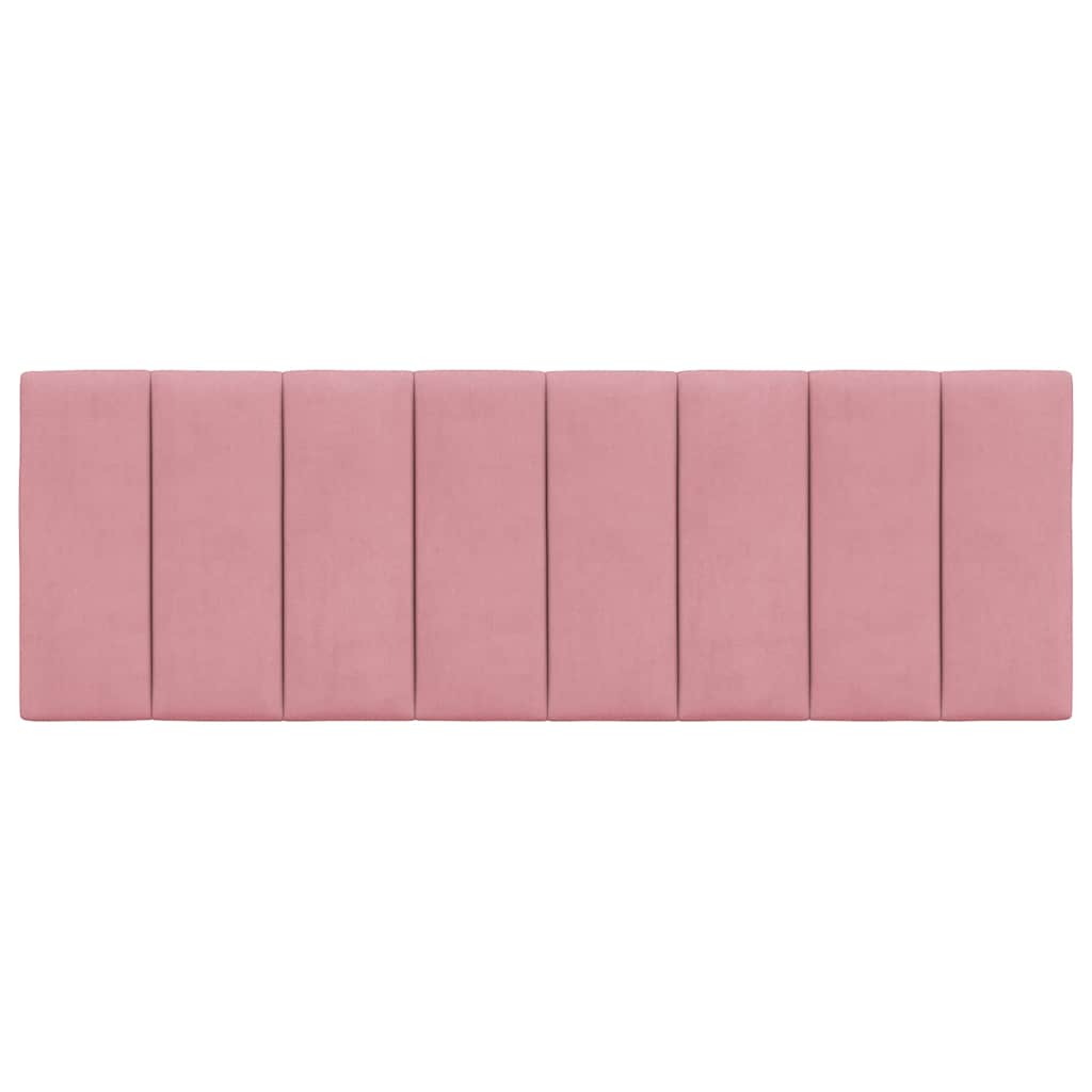 Jastuk za uzglavlje Hanko ružičasti 120 cm baršunasti