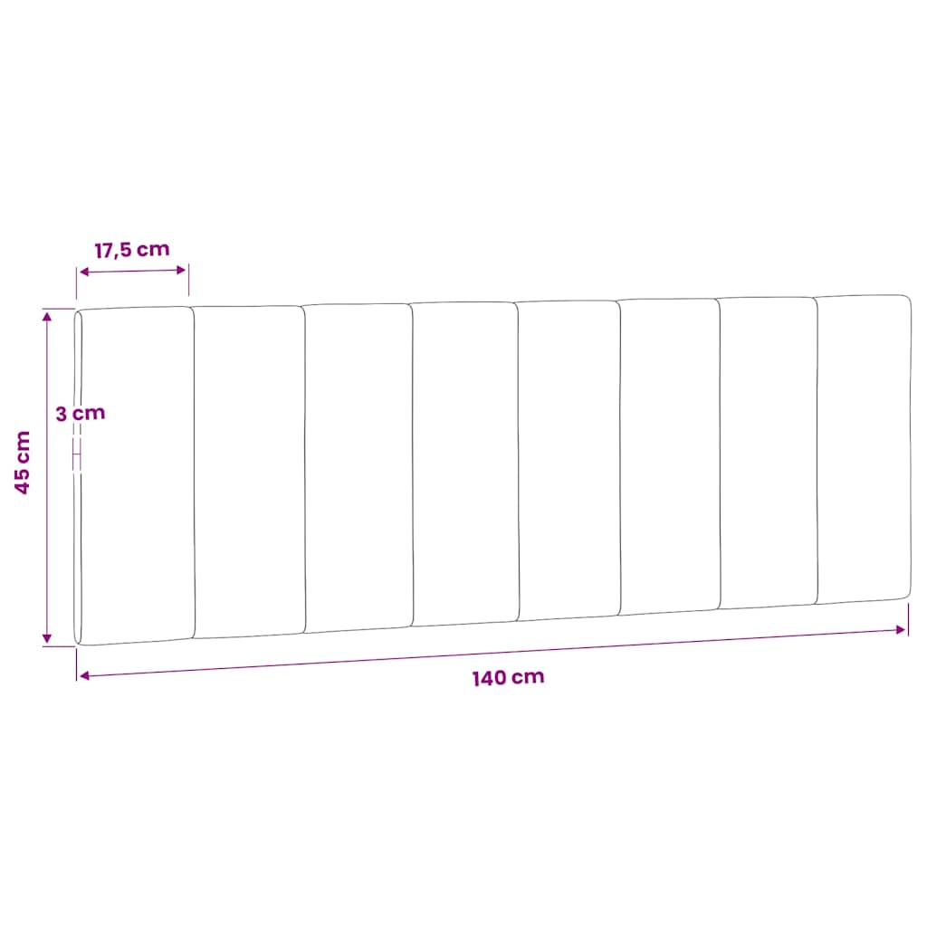 Jastuk za uzglavlje Hanko svjetlosivi 140 cm baršunasti