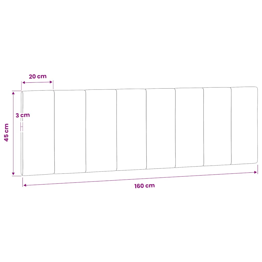 Jastuk za uzglavlje Hanko plavi 160 cm baršunasti