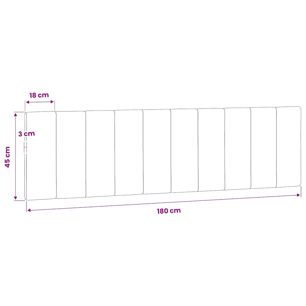 Jastuk za uzglavlje Hanko crni 180 cm baršunasti