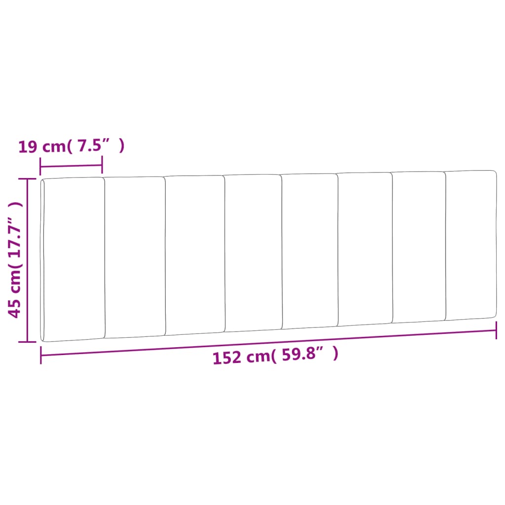 Jastuk za uzglavlje Hanko svjetlosivi 152 cm baršunasti