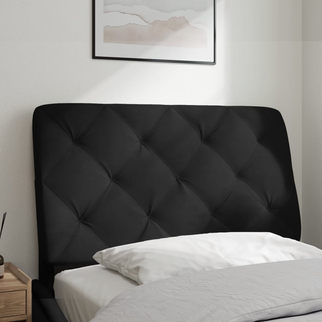 Jastuk za uzglavlje crni 90 cm baršunasti