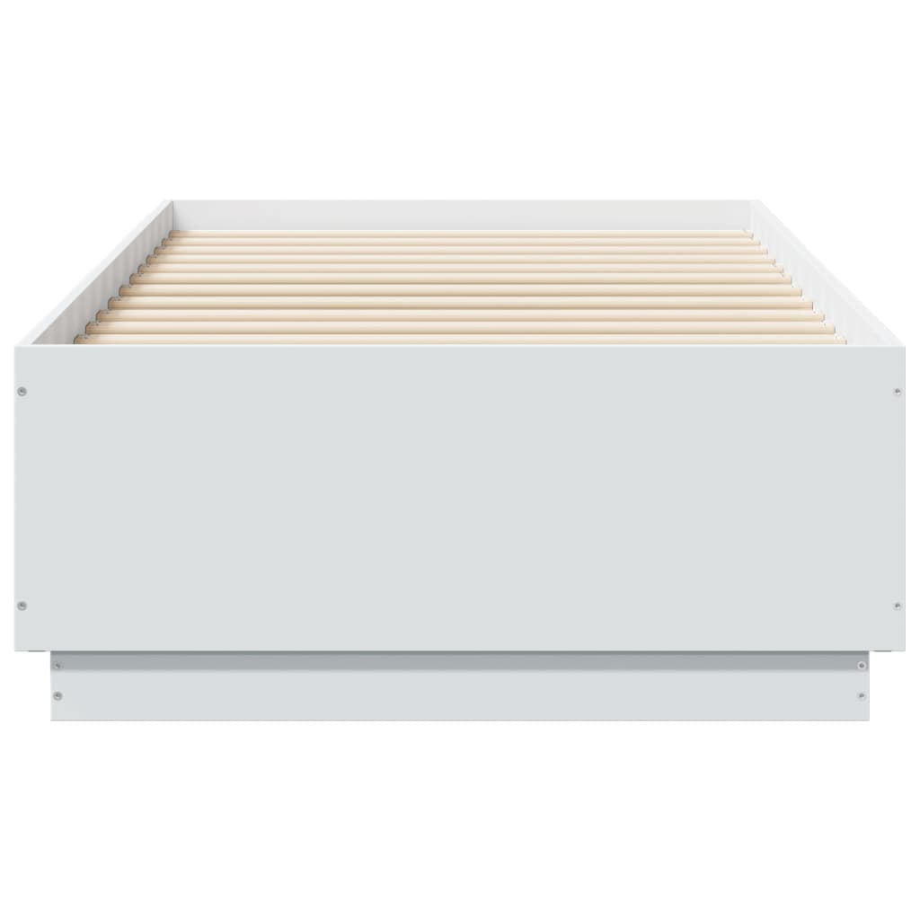 Okvir za krevet s LED svjetlima 90x190 cm konstruirano drvo
